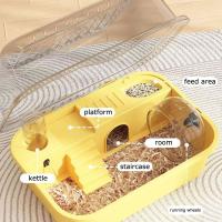 Caja De Rattus Doble Capa Para Hamsters Pequeños Animales De Estilo Portátil Casa De Mascotas Para Rattus Y Cobayas - details 2