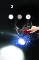 Linterna Frontal LED Potente 200000LM Torcha De Pesca Con Luz De Advertencia Lámpara De Cabeza De Longitud De Rayo Para Aventuras Al Aire Libre - details 9