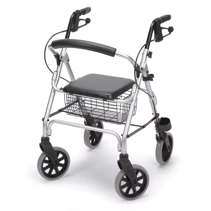 Andador Rollator Con Frenos y Asiento Acolchado Ortoprime Ortoprime - 1
