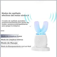 Cepillo De Dientes Eléctrico En Forma De U Limpiador Oral De Alta Frecuencia Con Cepillos Suaves Para Blanqueamiento De Dientes Adecuado Para Adultos - details 1