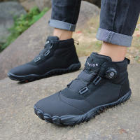 Botas De Invierno Para Hombre Con Plush Acolchado Antideslizantes Talla Grande Zapatos De Nieve Para Parejas Botas De Tobillo Material PU EVA - details 7