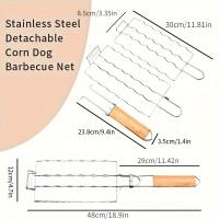 Clips De Asado BBQ Redable Y Plegable Para Hot Dog Y Salchicha Adecuado Para Fiestas Familiares Y Uso Al Aire Libre - details 2
