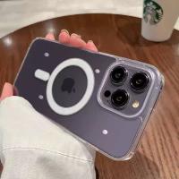 Funda Magnética Oficial Para iPhone Compatible Con Magsafe Translúcida Con Carga Inalámbrica Y Cubierta De Acrílico Compatible Con Modelos 11 12 13 14 15 16 pro Max plus - details 2
