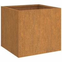 vidaXL Jardinera de acero laminado en frío 32x30x29 cm Color rusty,  Negro,  Blanco y mas - details 4