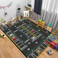 Alfombra Creativa De Juego De Puzzle Para Habitación De Niños Y Sala De Estar Moderna De Poliéster 100% Decorativa Y Antideslizante - details 8
