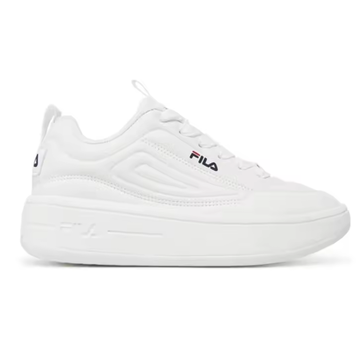 Fila FFW0536 Zapatillas deportivas Superbubble para mujer en blanco de piel vegana - 1