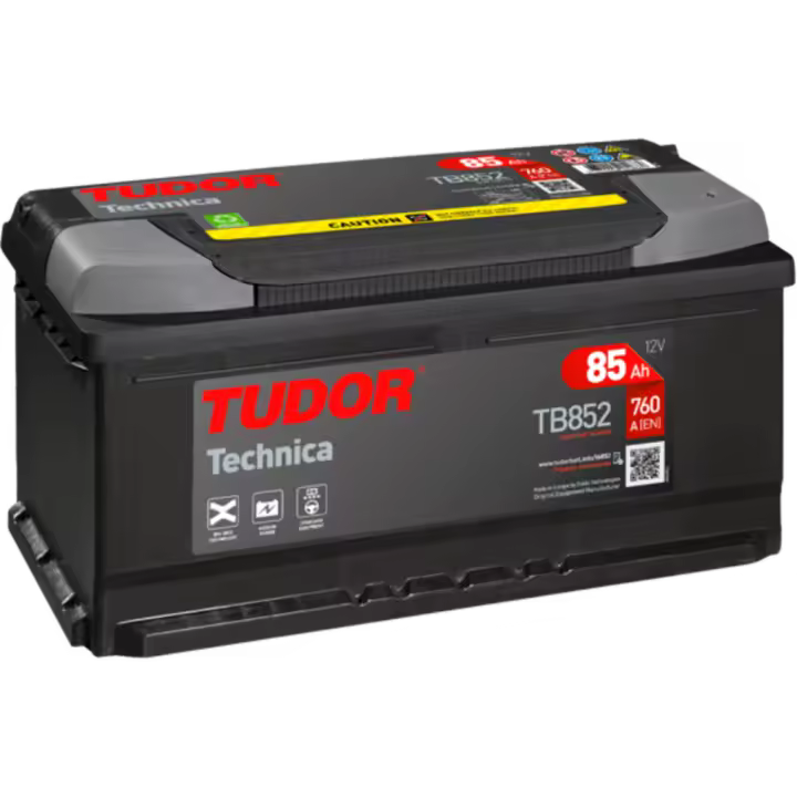 Batería  de coche Tudor TB852 High-Tech. 12V - 85Ah/760A (EN) Caja LB5 - 1