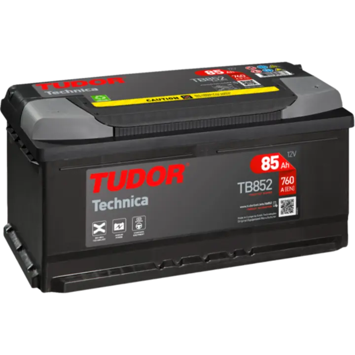 Batería  de coche Tudor TB852 High-Tech. 12V - 85Ah/760A (EN) Caja LB5 - 1