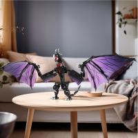 Bloques De Construcción Dragón Negro Sombrío 589PCS Modelo Pterosaur Juguete Para Niños Decoración De Escritorio Regalos De Vacaciones - details 3