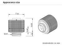 Conector De Compresión De Tubo Suave Barrow 3/8"ID*1/2"OD 10x13mm 3/8"ID*5/8"OD 10x16mm Para Enfriamiento Por Agua En Construcción De PC - details 5