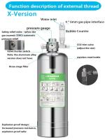 Kit De Generador De CO2 Para Acuario ZRDR Sistema De Generación De Dióxido De Carbono Para Tanque De Peces Y Plantas Acuáticas Material De Acero Inoxidable Y Aluminio - details 10