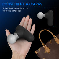 Mini Masajeador Eléctrico Lick Lip Pequeño Y Portátil Para Relajación Muscular Profunda En Cuerpo Adecuado Para Cuello Espalda Piernas Y Hombros Material ABS & TPR - details 4