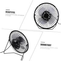Mini ventilador portatil de 6 pulgadas, USB, cuerpo y aspas de metal - details 1
