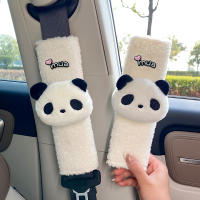 Funda De Cinturón De Seguridad De Peluche Con Diseño De Panda Divertido Para Protección Del Cuello Accesorio Universal Para Coche - details 2