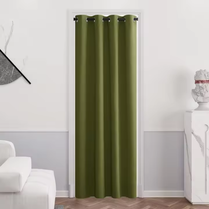PONY DANCE Large Curtain Thermal - Blackout Curtains for Living Room Bedroom Kitchen Privacy Screen Heat Insulated, 66 in Width x 84 inch Drop, Greyish White, Ring Top Curtains, 1 PC - 1