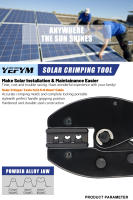Kit De Herramientas Para Soldadura De Cables PV Solar LY-2546B Con YE-1R Desgarrador 2.5/4/6mm² Spanner Solar Y Conectores Solares En Estuche - details 0