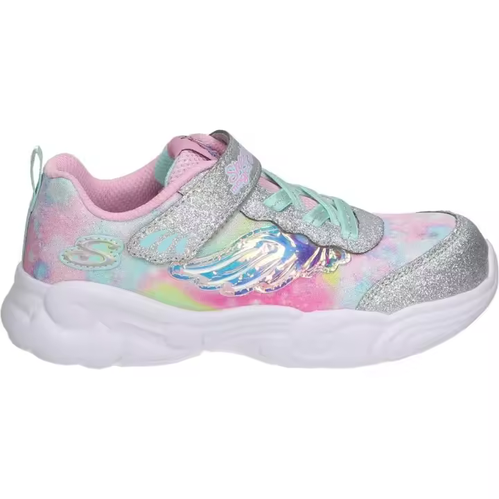 SKECHERS | Zapatilla Skechers Unicorn Storm para Niña – Deportiva Muticolor con Dibujos – Sneaker con Cordones y Velcro – Estilo Casual – Cómodas – Modelo 302765N-SLLP - 1