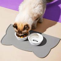 Alfombrilla De Alimento Para Perros De Silicona Antideslizante Accesorios Para Comer Y Beber Para Mascotas Tamaño 46x24cm Colores Gris/Azul/Rosa - details 1