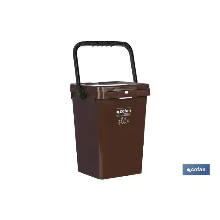 Contenedor marron para residuos organicos  25l - 1