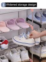 Organizador De Zapatos Multicapa Extensible Y Espacioso 3/4 Estante De Almacenamiento Para El Hogar Resistentes Al Humo Y Desmontable - details 6