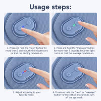 Máscara De Ojos Caliente 3D Con Masaje Y Vibration Alivio De La Fatiga Ocular Ayuda Al Sueño Bloquea La Luz Parches Para Los Ojos Cubierta De Ojos Slaapmasker - details 8