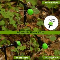 100 goteros de riego de 1/4", verdes, ajustables, para plantas, jardines, invernaderos, huertos y césped. - details 2