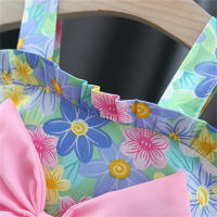 Vestido De Verano Para Bebé Niña Con Gran Lazo Y Flores De Fresa Vestido De Diario De Longitud De Rodilla Para Niñas - details 6