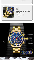 Reloj De Pulsera De Acero Inoxidable Para Hombre Estilo Casual Y Deportivo Calendario Luminoso Resistente Al Agua Con Cierre De Pulsera - details 3