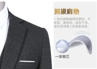 Traje De Novio 2025 Para Hombre Con Chaleco Y Pantalones Talla Regular Estilo Casual Formal Cuadros Moda Negocios Vestimenta Para Bodas Y Trabajo - details 30