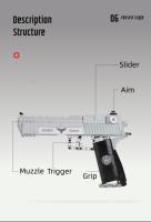 Pistola Desert Eagle En Bloques De Construcción Simulación Alta Juguetes Para Niños Puzzle De Armería Con Bala Regalo Para Niños - details 7