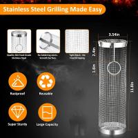 Cesta De Asado De Acero Inoxidable Portátil Jaula De Barbecue Accesorios De Barbacoa Utensilios De Cocina Resistentes Al Calor Fácil De Limpiar - details 4