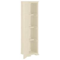 vidaXL Armario de plástico diseño madera blanco angora 40x43x164 cm - details 2