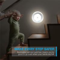 Lámpara Nocturna LED Con Sensor De Movimiento Redondo Inalámbrico Iluminación Para Armario Dormitorio Luz De Noche Para Cama - details 0