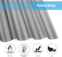 Baguette Baking Tray Perforated French Stick Loaf Baking Molds Pan for 4 Baguettes（Silver） - details 2