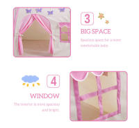 Carpa Para Niños Con Luces LED Castillo De Princesa Casa De Juguete Plegable Para Habitación De Bebés Y Niñas Edad Recomendada 3-12 Años - details 5