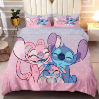 Juego De Sábanas Lilo Y Stitch 3pcs 100% Poliéster Sin Relleno Para Niños Y Niñas Diseño De Stitch Cama De Poliéster - details 1