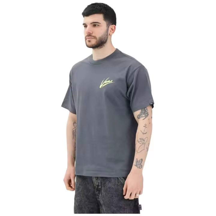 Camiseta de Manga Corta Vans Brush Script Loose para hombre en color gris - 1