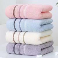 Toalla de algodón puro, suave, gruesa, absorbente, unisex, popular, de algodón puro. - details 0
