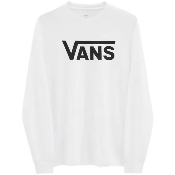 Camiseta de Manga Larga Vans Classic Ls para hombre en color blanco - 1