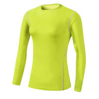 Camiseta De Entrenamiento Para Mujer Base Capa Deporte Fitness Secado Rápido Manga Larga Top Para Gimnasio Yoga Correr Blanco Ropa De Ejercicio - details 7