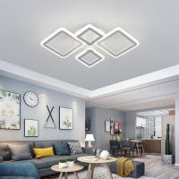 Lámpara De Techo LED Moderna Ajustable En Colores Para Dormitorio Y Comedor Instalación En Superficie Control Remoto Incluido - details 1