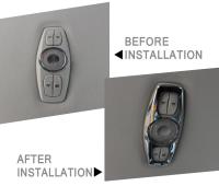 Lámpara De Mesa Cubierta deInterruptor Cromado Para Ford Escape Kuga Focus 3 4 MK3 MK4 2012-2015 Pieza De Interior De Automóvil Material De Acero Inoxidable - details 4