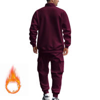Conjunto Deportivo Casual Para Hombres Verano Otoño Invierno Con Cierre De Cremallera Y Veludo Tejido De Poliéster Talla S a XXXL - details 96