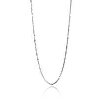 Collar De Cadena De Plata De Ley 925 0.8mm Para Mujeres Niñas Y Niños 40cm/45cm DIY Joyería Kolye Collares Collier - details 6