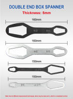 Llave De Desarmar Doble Extremo Multifuncional 3-17mm Y Hexagonal Sólida 8-22mm Para Apretar Tornillos Y Tornillos De Varios Diámetros - details 6