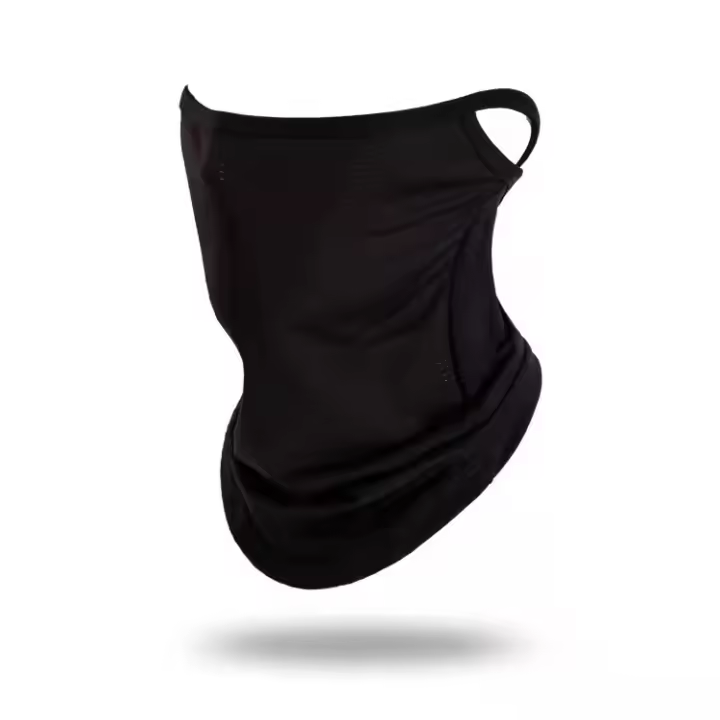 Mascarilla De Balaclava Sin Costuras Para Hombre Y Mujer Protección Del Cuello Antisolar Para Motocicleta Con Auriculares De Seda Pañuelo De Cabeza - 1