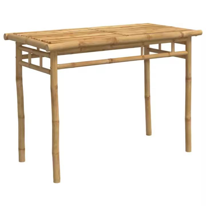 Mesa de Comedor de Jardín Bambú 110x55x75 cm - 1