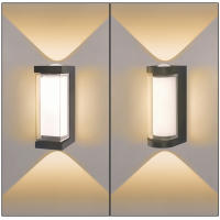 Lámpara De Pared LED Interior ABS Negra Moda Sencilla Iluminación Interior Para Dormitorio Sala De Estar Pasillo Luz De Techo - details 6