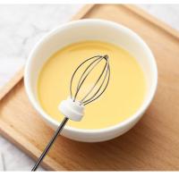 Batidor Eléctrico Mini de Acero Inoxidable para Cocina Hogareña Herramienta de Cocina para Crema Leche Cafe Té - details 9