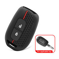 Funda De Llave De Coche De Silicona Para Dacia Duster Renault Scenic Master Dokker Sandero Logan Stepway Lodgy Chaqueta De Llave Con Llavero - details 1